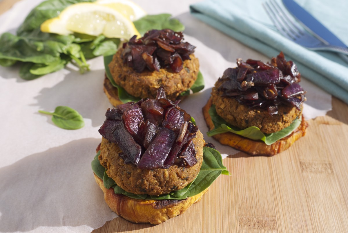 Sweet Potato and Chickpea Burgers