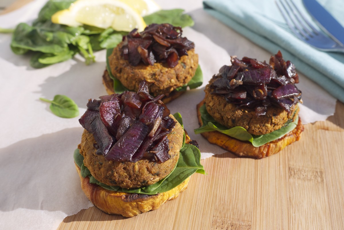 Sweet Potato and Chickpea Burgers