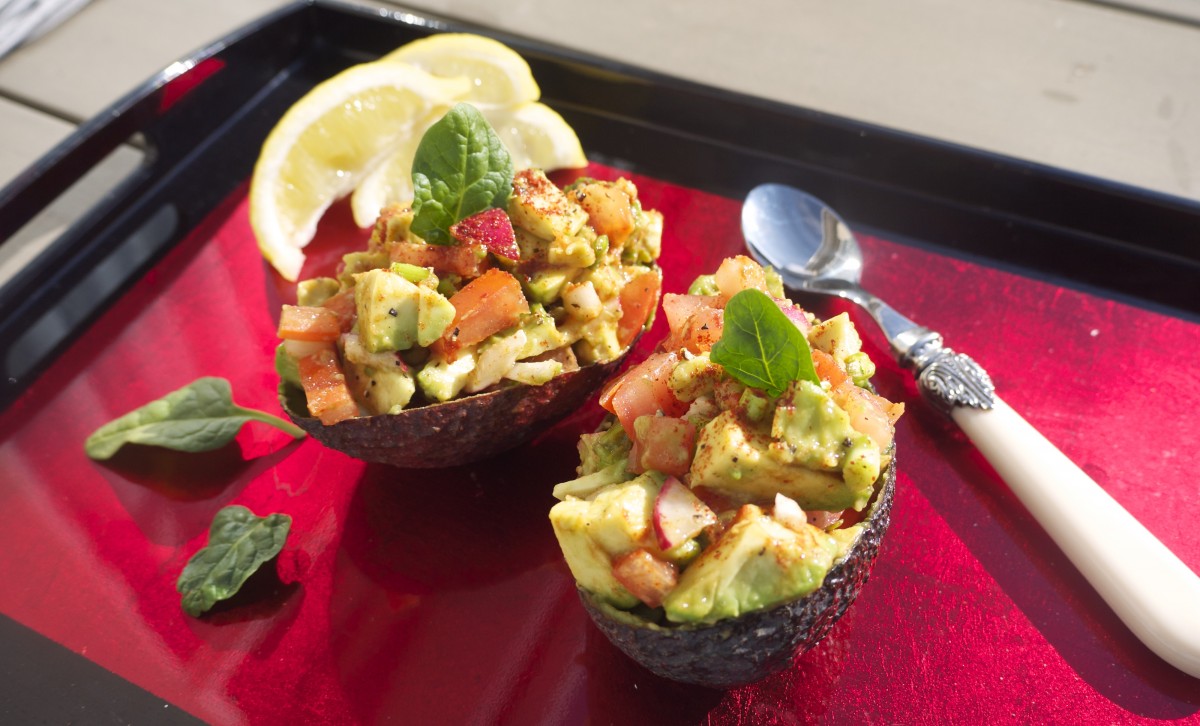 Spicy Salsa Avocado Boats