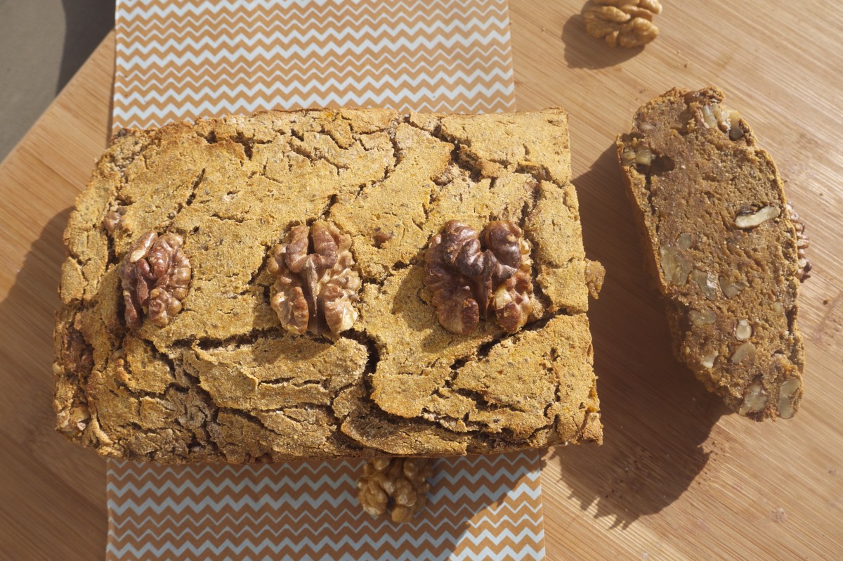 Gluten-free Banana and Walnut Cinnamon Loaf