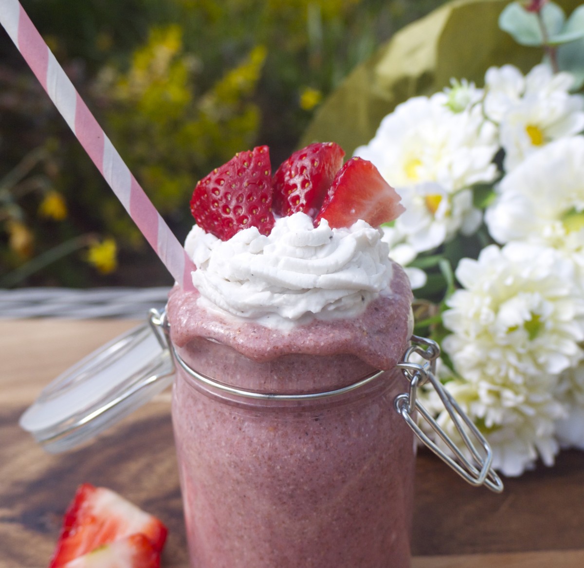 Strawberries and Cream Summer Shake