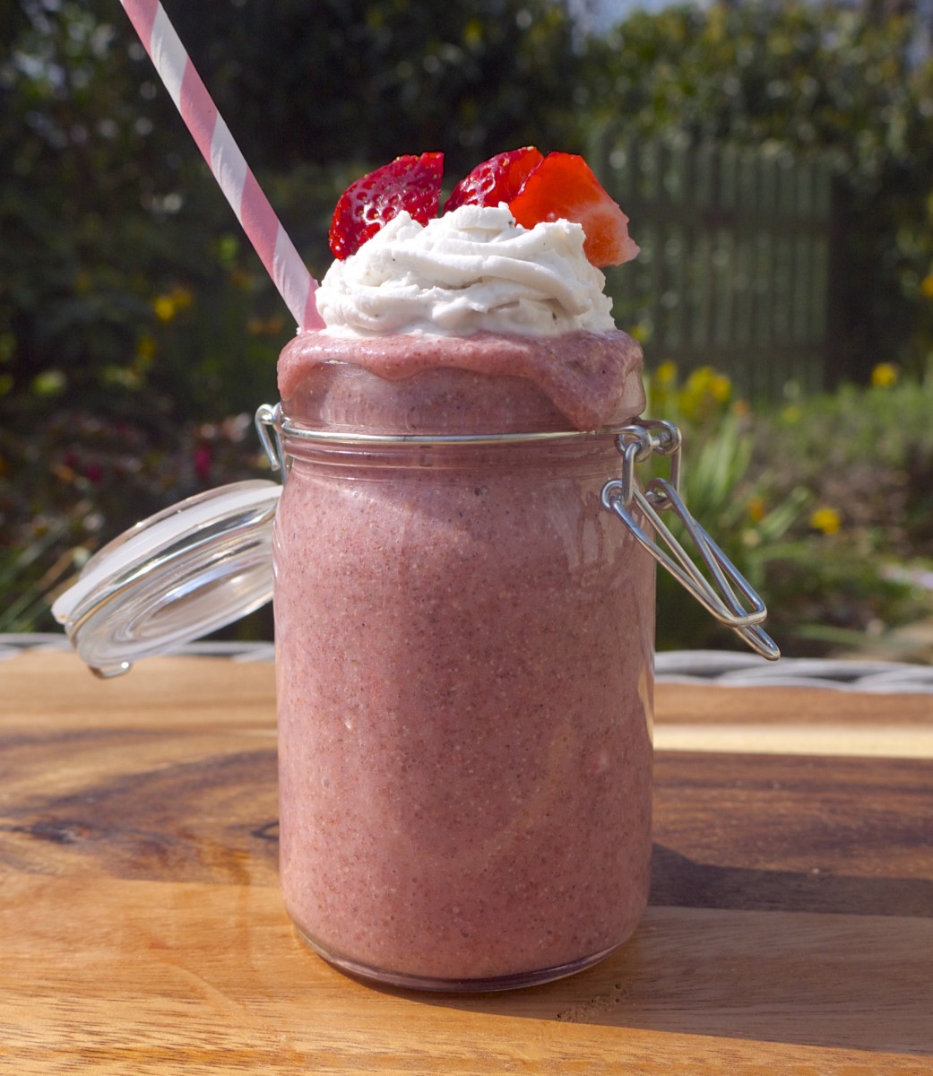 Strawberries and Cream Summer Shake