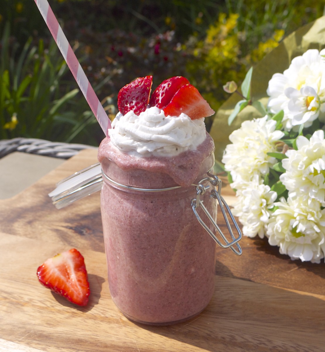 Strawberries and Cream Summer Shake