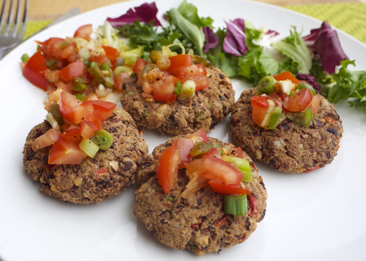 Kidney Bean and Walnut Burgers 