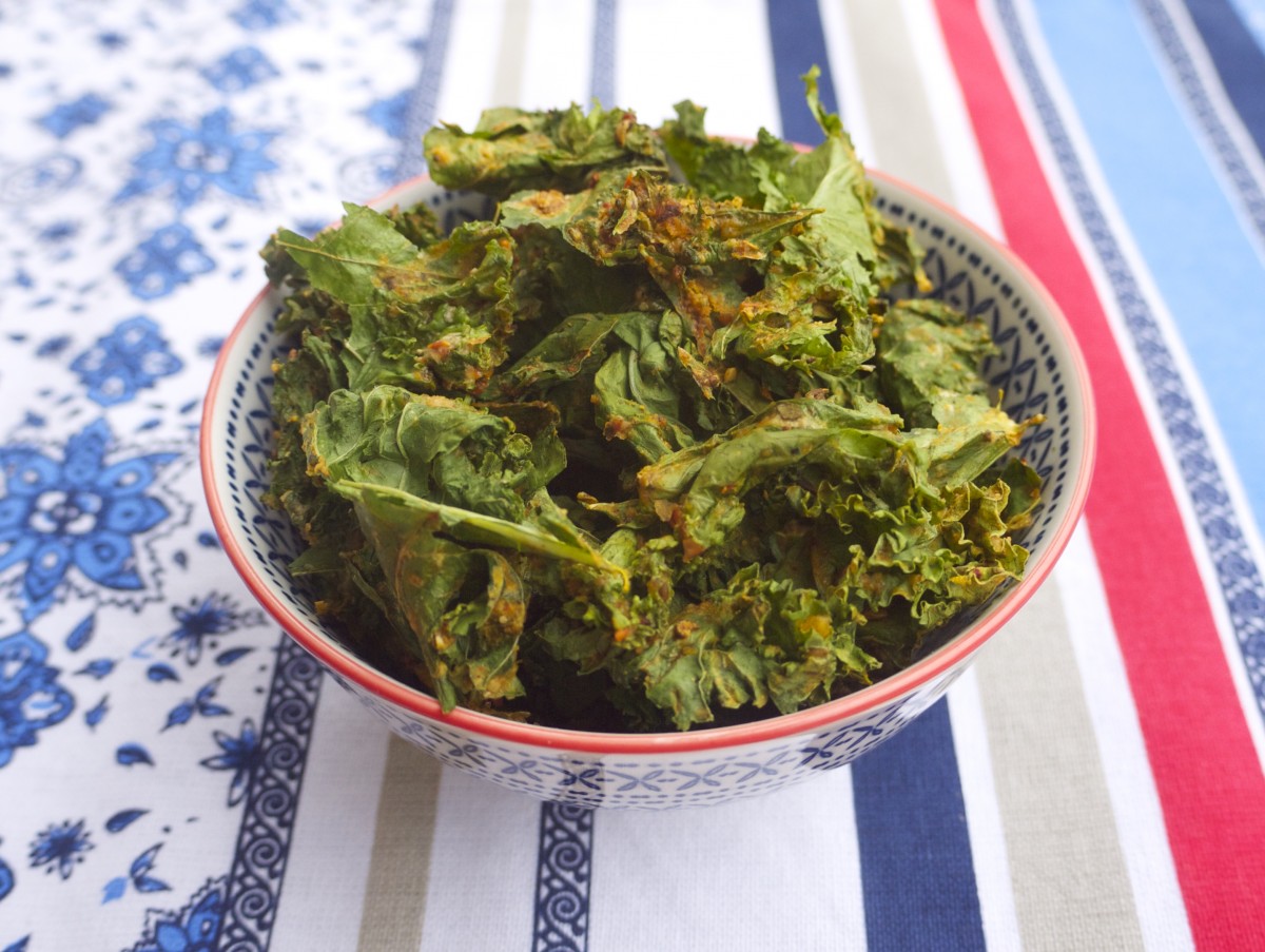 Curry Kale Crisps