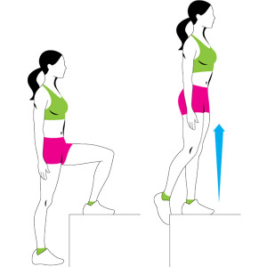Chair step ups exercise best sale