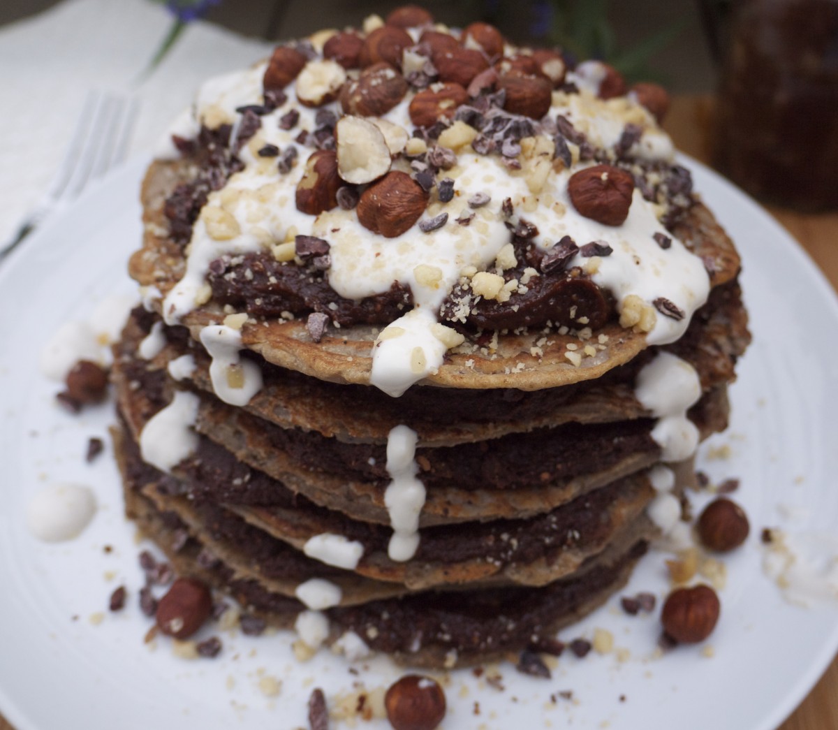 Nutella Pancakes With Maple Cream Rosanna Davison Nutrition