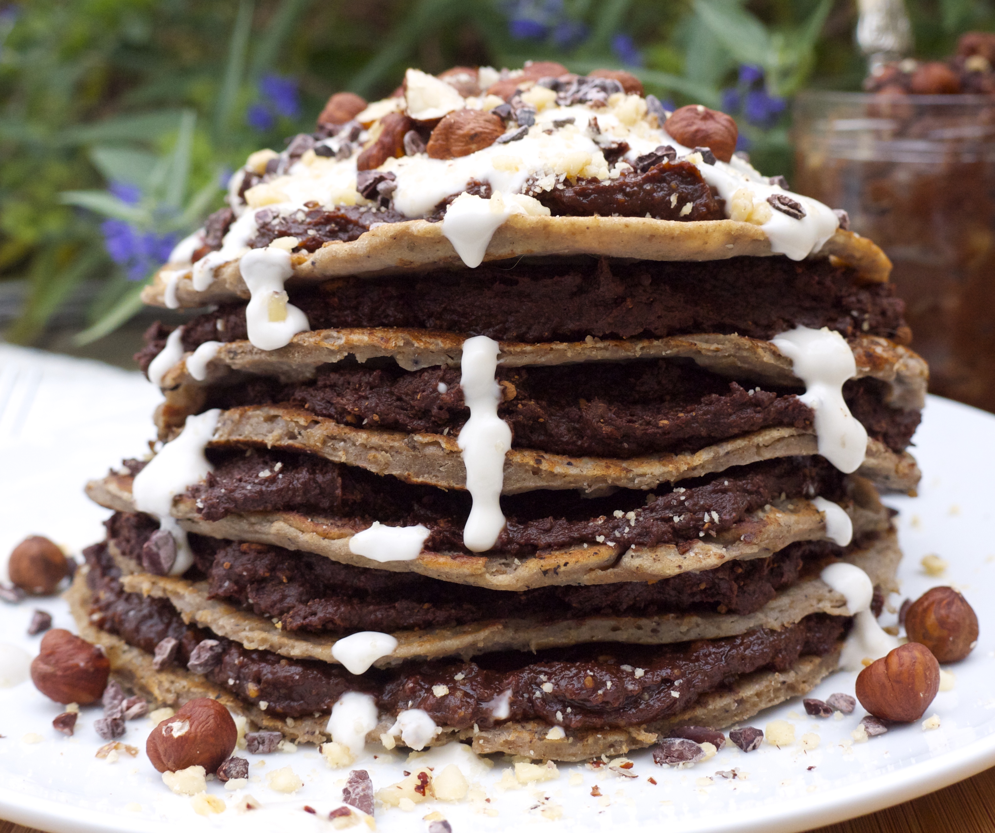 Nutella Pancakes with Maple Cream Rosanna Davison Nutrition