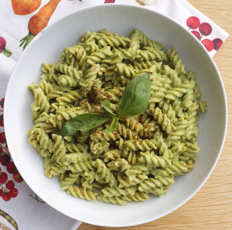 Chickpea Pasta with a Creamy Pine Nut and Basil Pesto Rosanna Davison