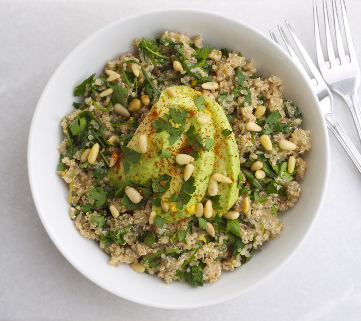 Lemon, Parsley and Avocado Quinoa - Rosanna Davison Nutrition