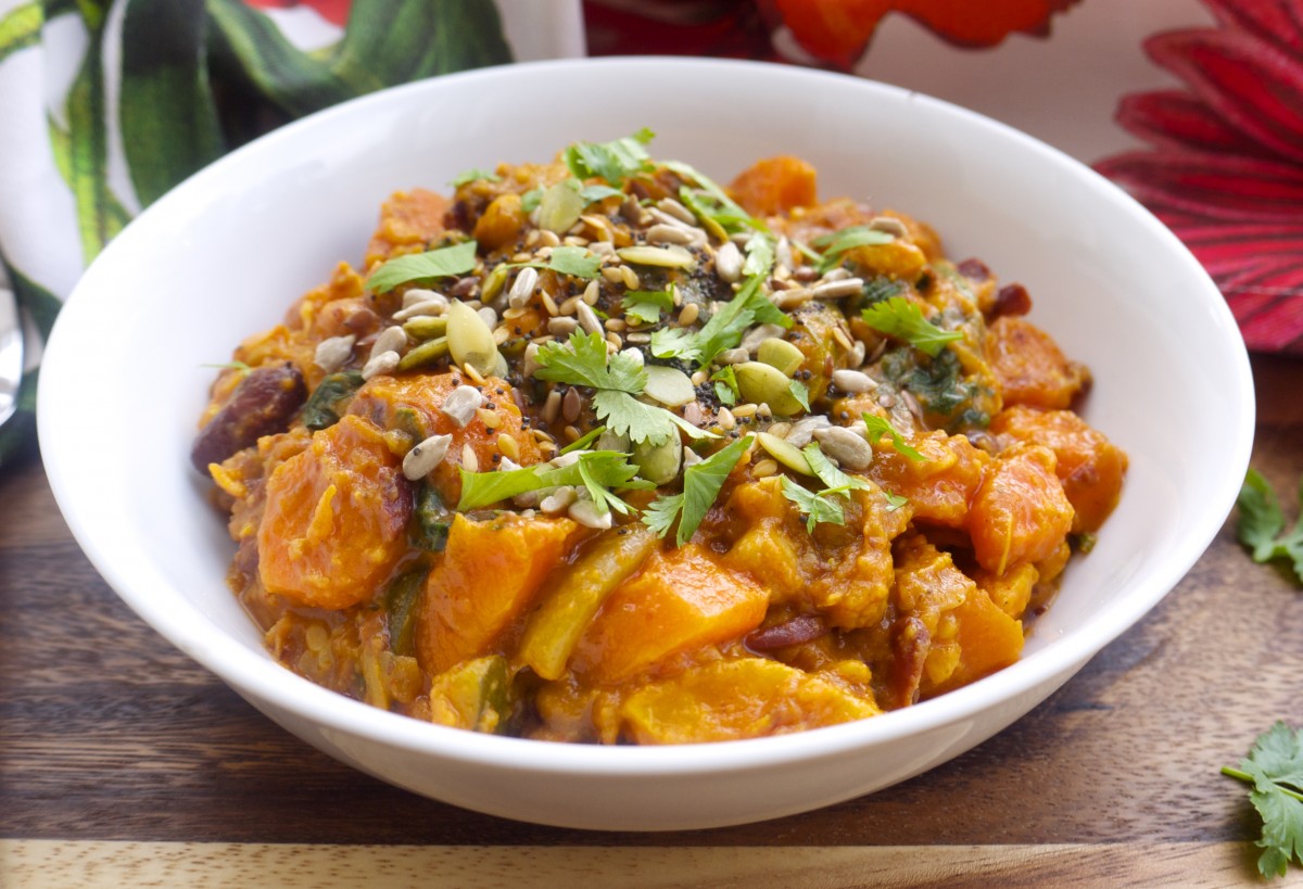 Chickpea, Kidney Bean and Spicy Tomato Vegetable Stew Rosanna Davison Nutrition