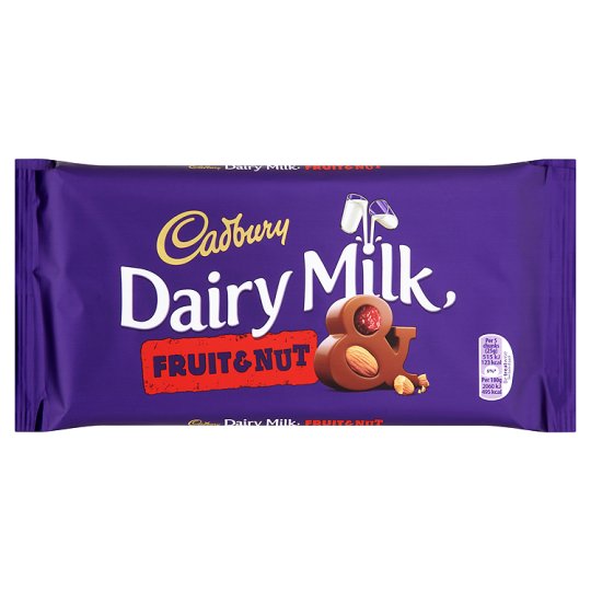 Cadbury Dairy Milk Fruit And Nut Chocolate Bar 200G