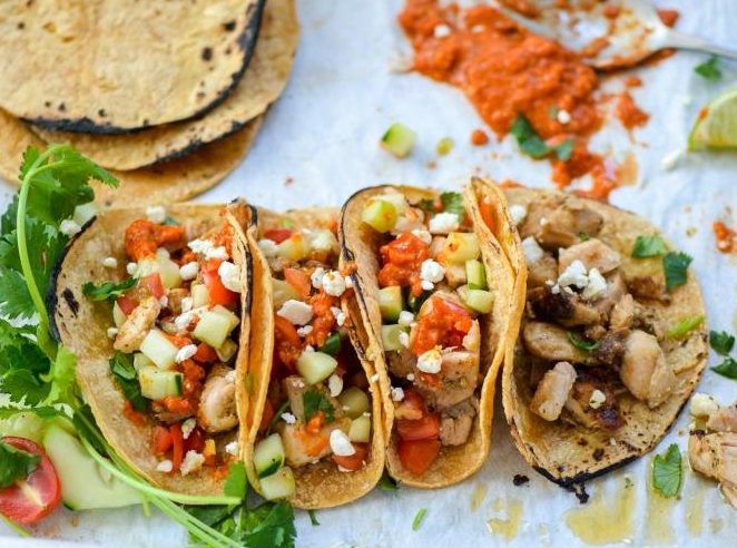 cilantro-lime-chicken-tacos-romesco-sauce-chefdehome-2