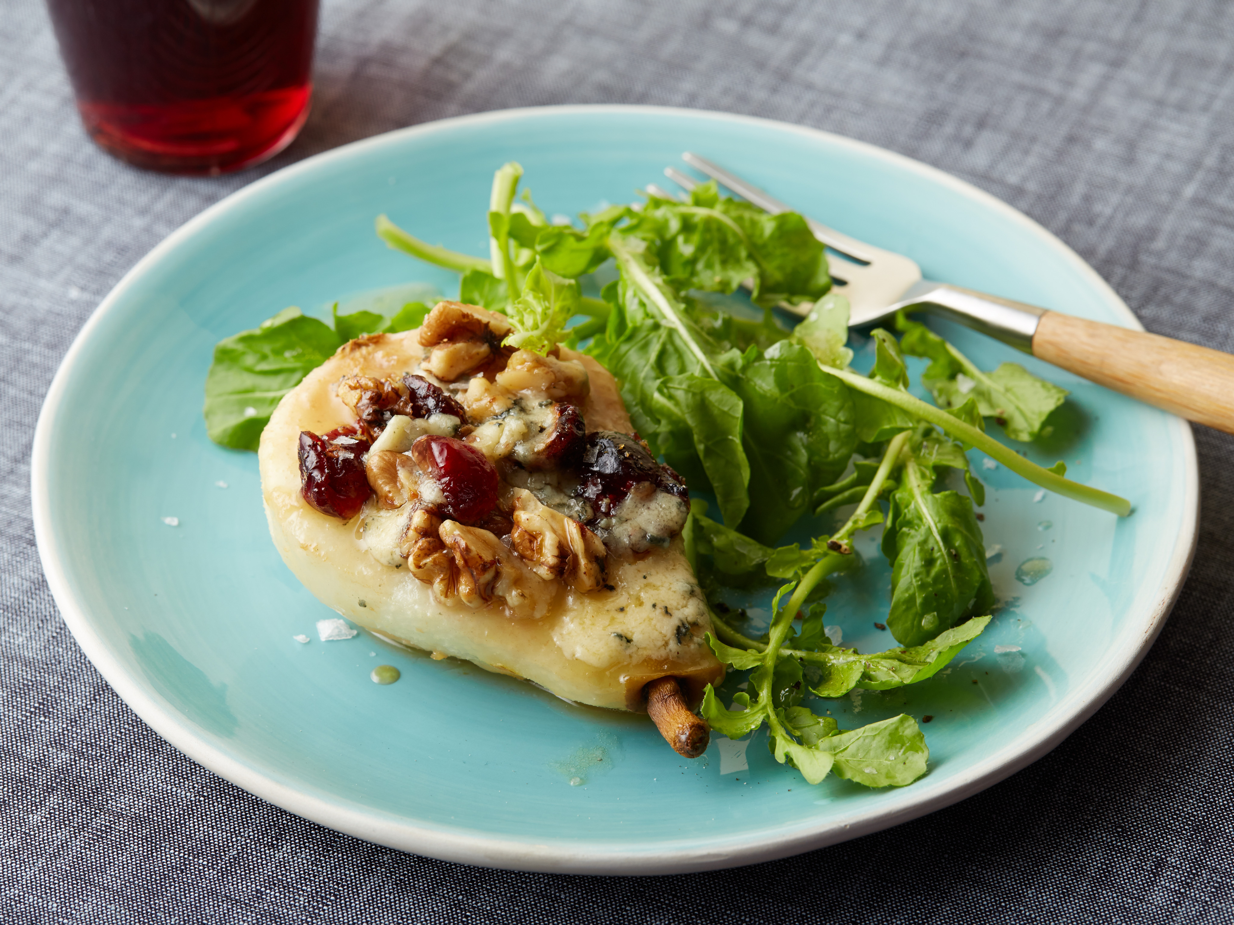 Ina Garten's Roasted Pears with Blue Cheese On Food Network's Barefoot Contess