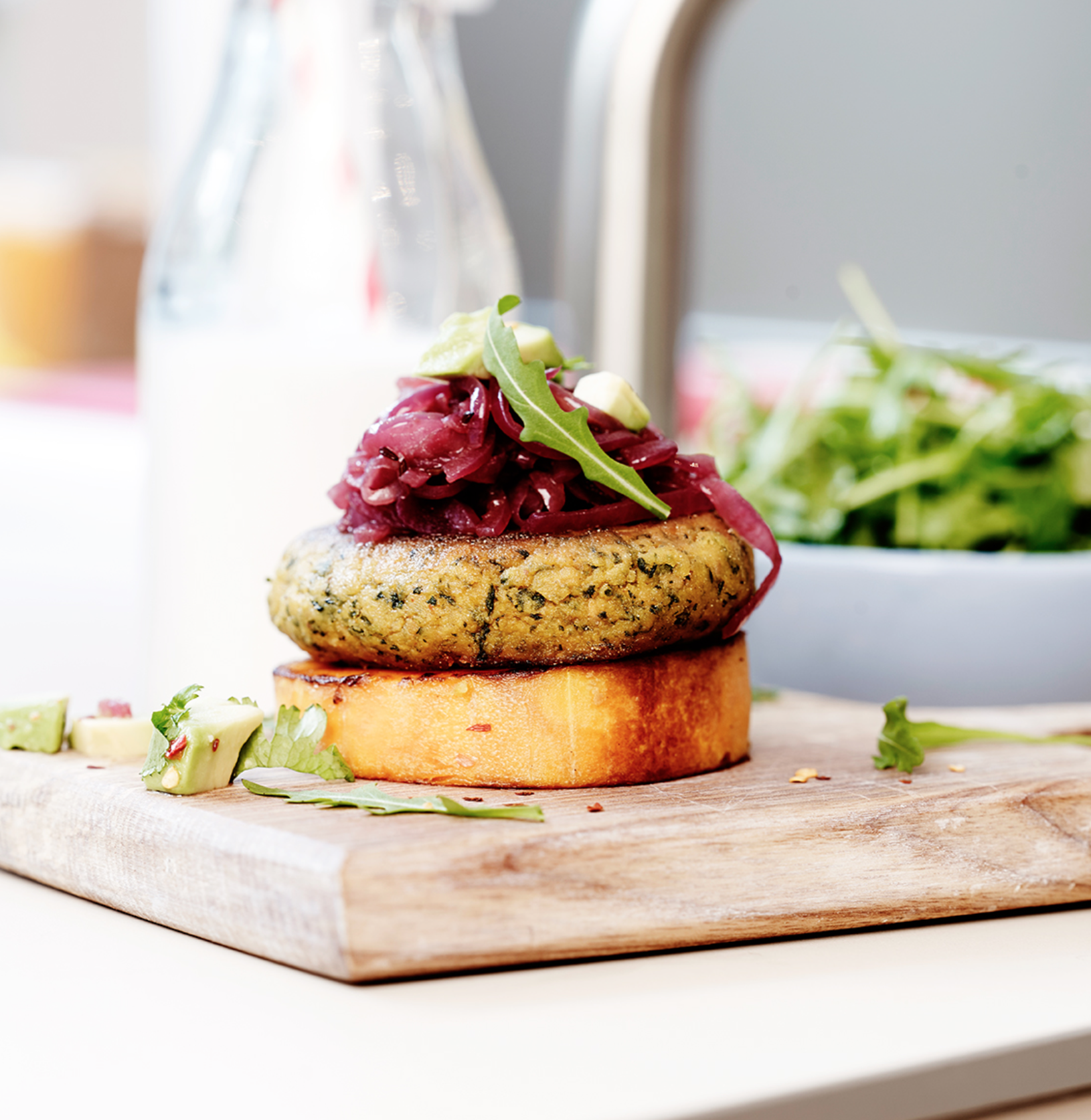 EYB Sweet Potato Millet Burger