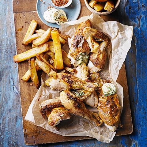 Friday-night-is-treat-night-How-about-our-Quick-roast-chicken-homemade-oven-chips-with-Kiev-butter.-