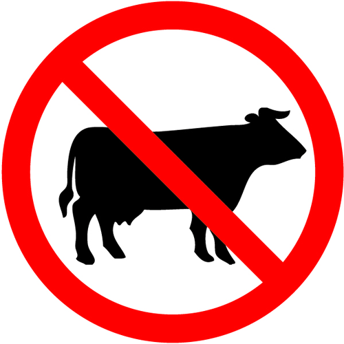 No-Meat-Sign