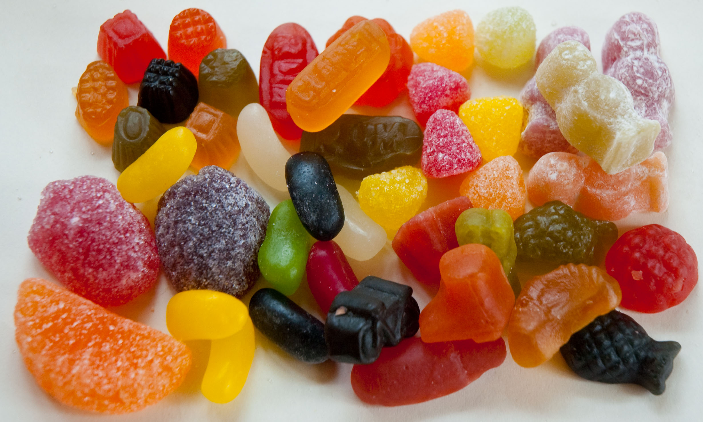Fruit jelly sweets sample