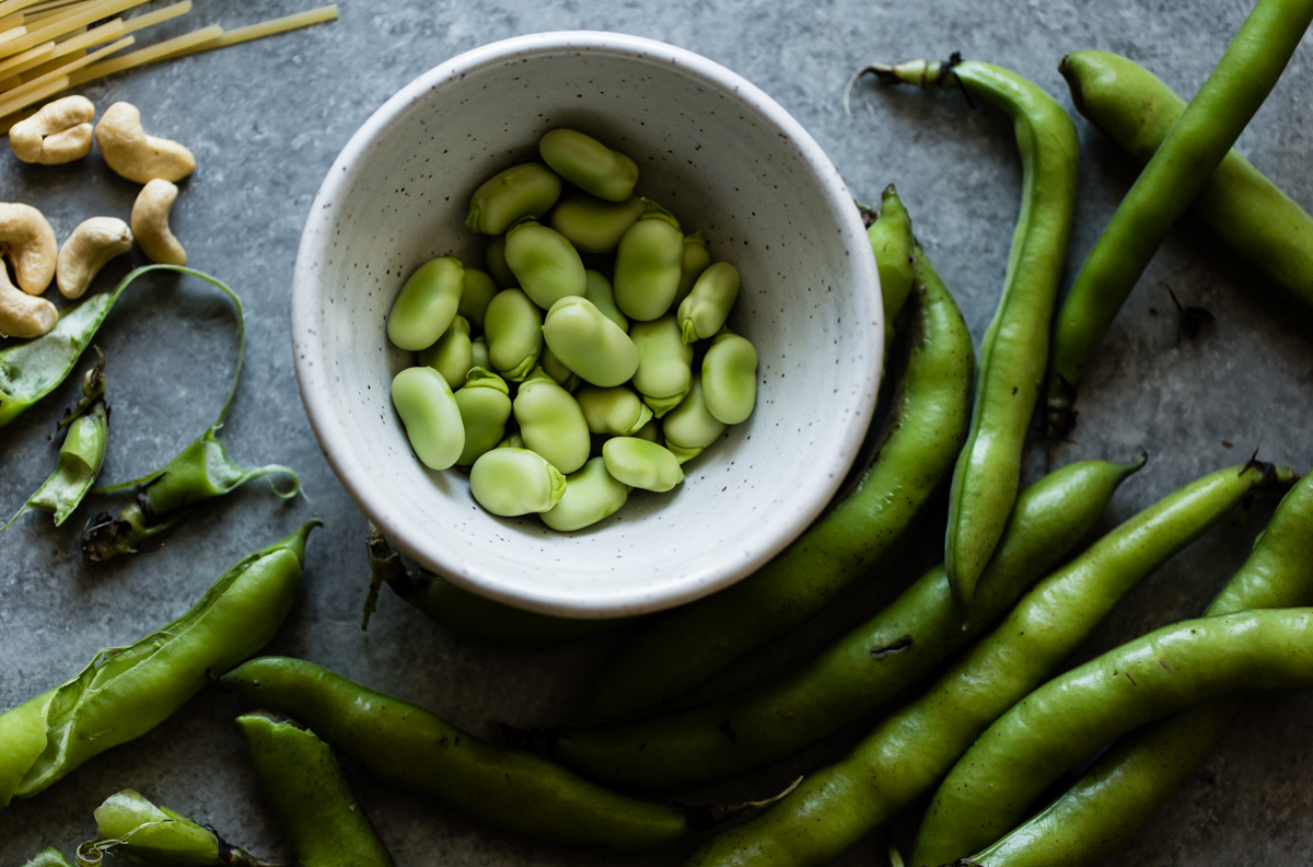 Creamy-Cashew-Miso-Pasta-with-Peas-and-Fava-Beans-gluten-free-vegan-option-3