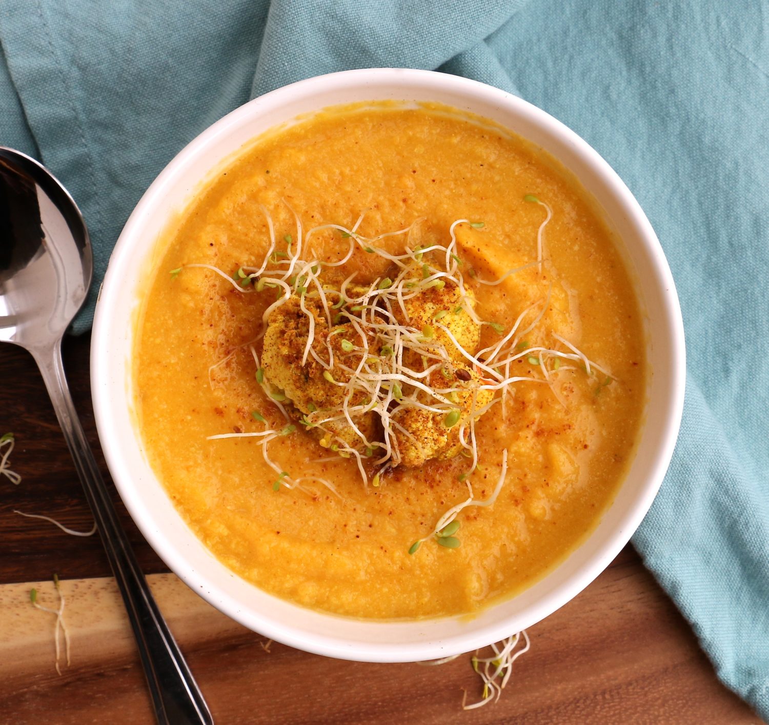 Butternut Squash and Curried Cauliflower Soup Rosanna Davison Nutrition