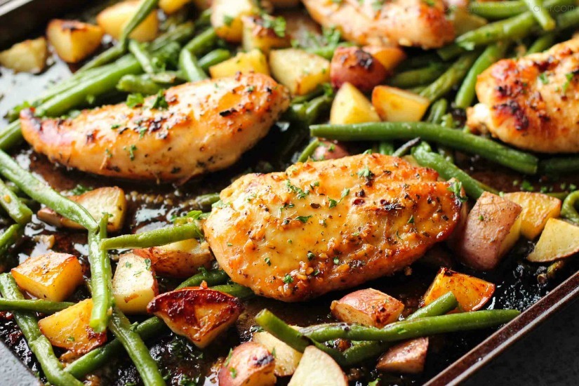One-Pan-Honey-Garlic-Chicken-and-Vegetables-4